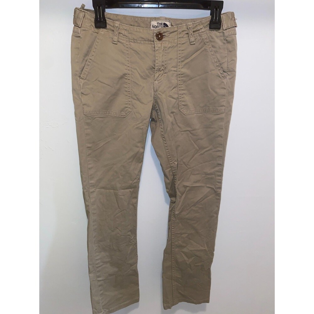 The North Face Pants Womens Size 4 Beige Hiking Travel Performance Pockets